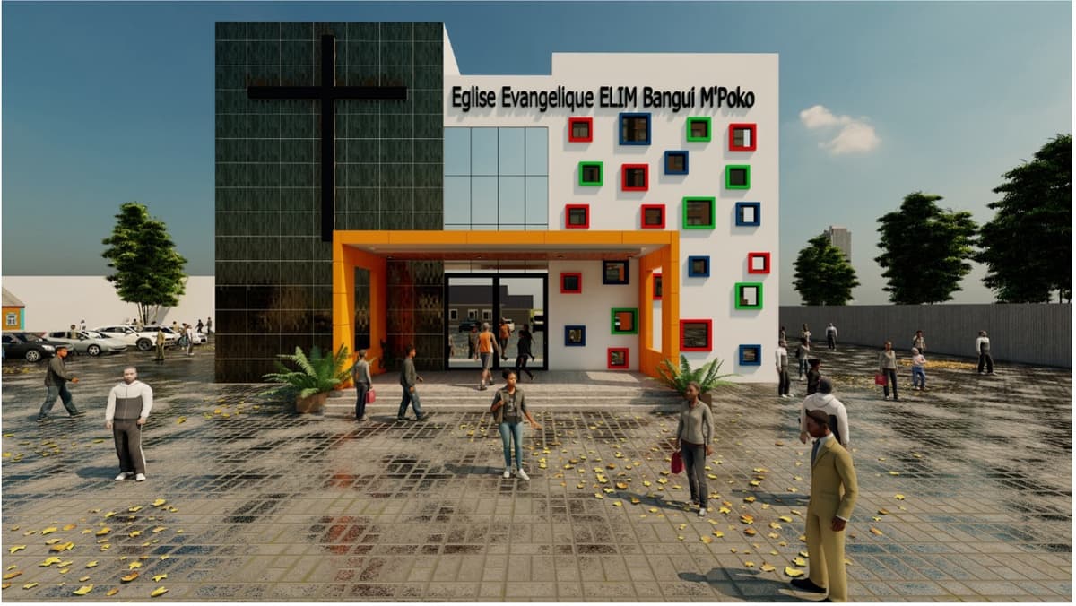 Projet de construction de l'église ELIM Bangui M'Poko, RCA.