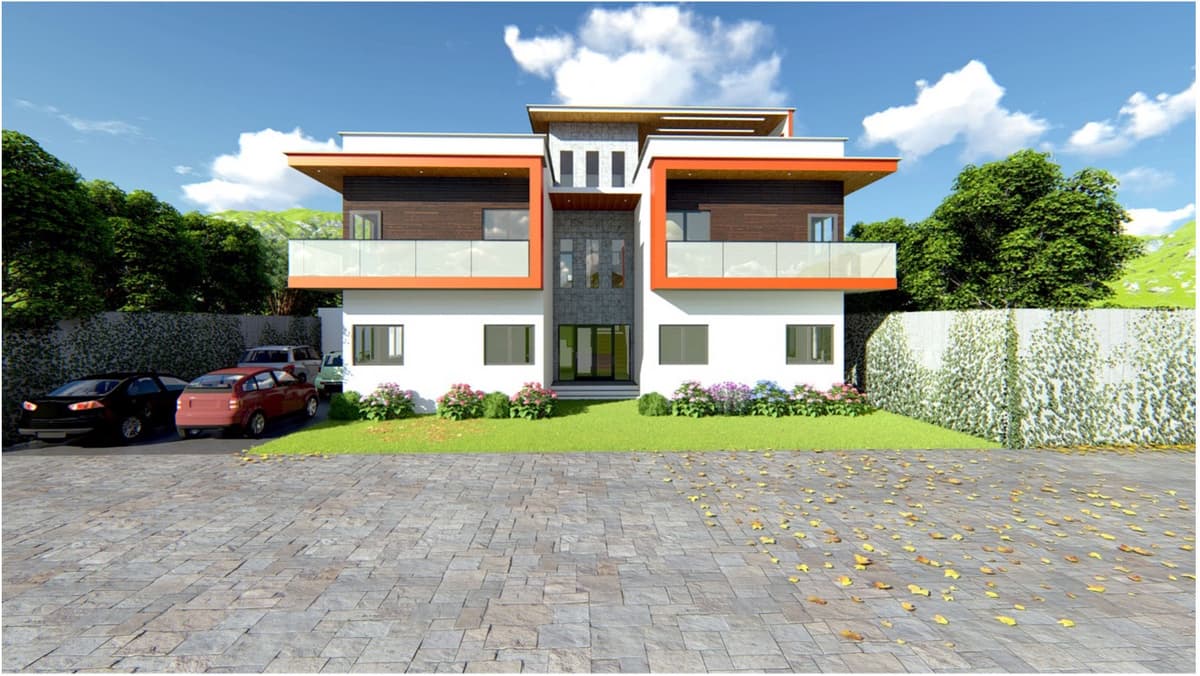 Projet de construction d'un ensemble d’appartements dans le 1er arrondissement de Bangui.